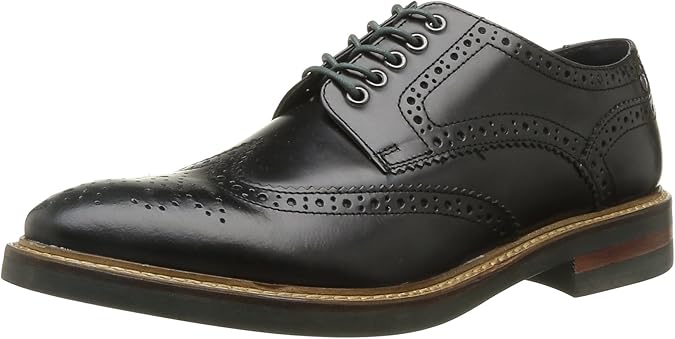 Hi Shine Brogue Woburn in Black by Base London