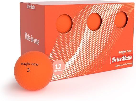 Eagle AceTM DriveMatte Golf Balls-2 Layers-Maximum Distance,Optimal Spin Control