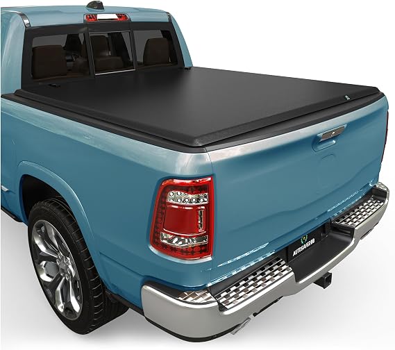 AUTOSAVER88 Soft Tri-Fold Tonneau Cover for 2009-2026 Dodge Ram 1500 5.7ft