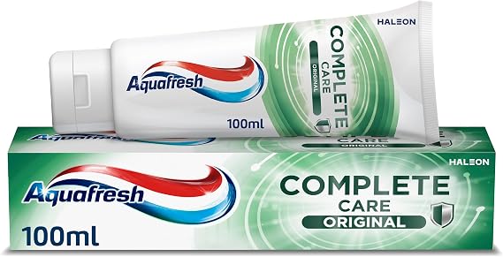 Aquafresh Complete Care Original Fluoride Toothpaste, Advanced Triple Protection, 100ml