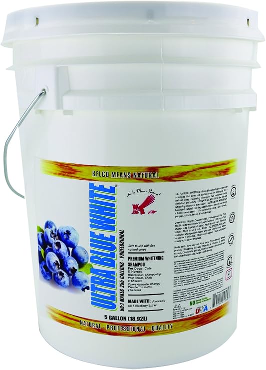 Kelco 50:1 Ultra Blue White Shampoo, 5 gal
