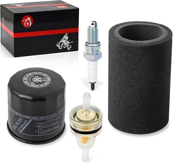 Air Filter Foam & Oil Filter & Spark Plug For Yamaha Grizzly Bruin Wolverine 350 450 2004-2014 Kodiak 400 450 2004-2006 5UH-E4451-10-00