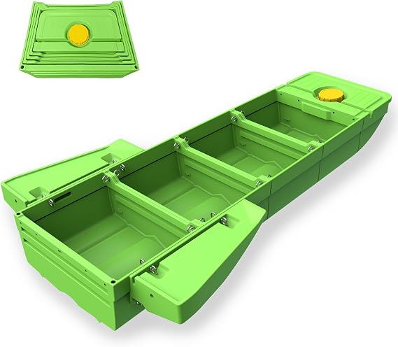 Fishing Boat, Detachable Modular Kayak, Fits in Car/SUVGreen