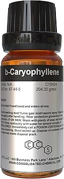 CCS CONSOLIDATED CHEMICAL & SOLVENTS b-Caryophyllene High Purity Aroma Compound 30ml