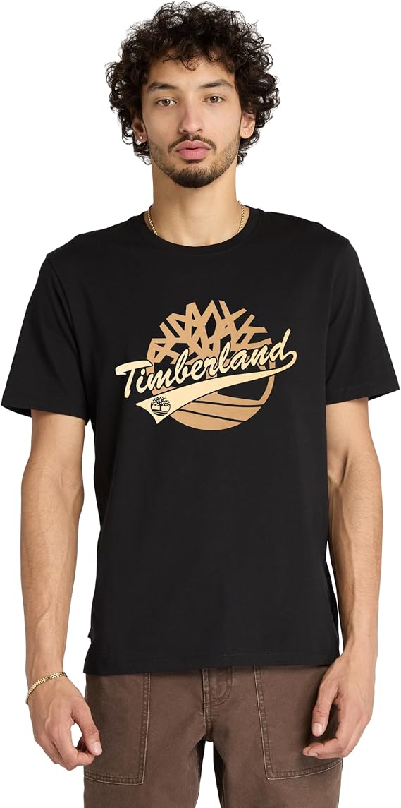 Timberland Men's Brand Carrier Front Graphic T-Shirt