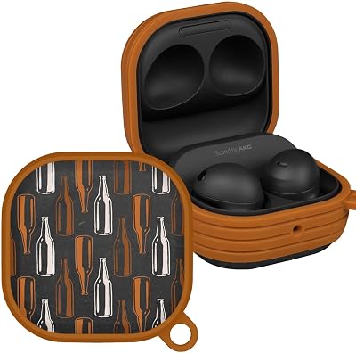 Affinity Bands Wine, Beer, Booze HDX Case Cover Compatible with Samsung Galaxy Buds Pro & Buds Live Beer