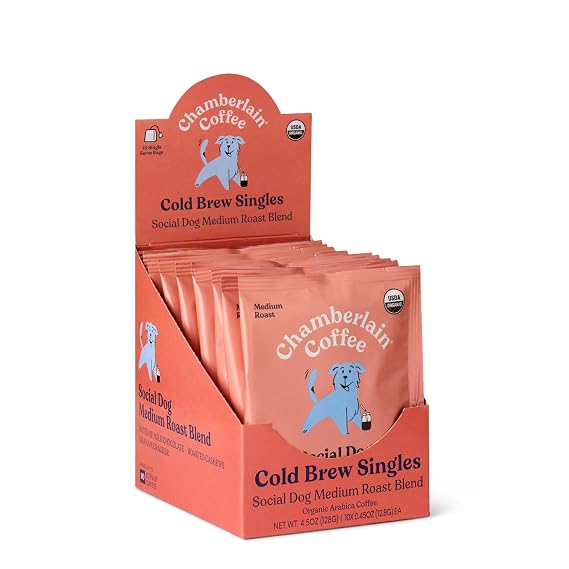 Chamberlain Coffee Medium Roast Instant Cold Brew Singles - 10 Packets