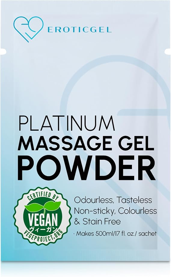 Japanese Nuru Massage Gel Powder Platinum 1x5g, Makes 17 fl oz