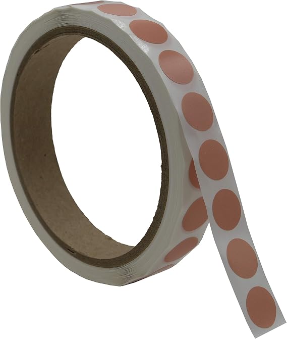 Labels 1/2 Inch Round Permanent Color-Code Dot Stickers, 1000 Sticker per Roll (Apricot)