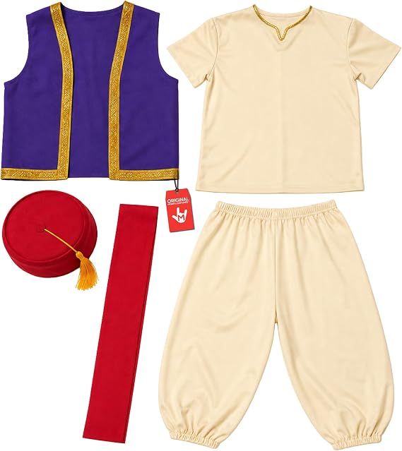 Morph Arabian Prince Costume Boys, Desert Prince Costume Kids, Boys Halloween Costume