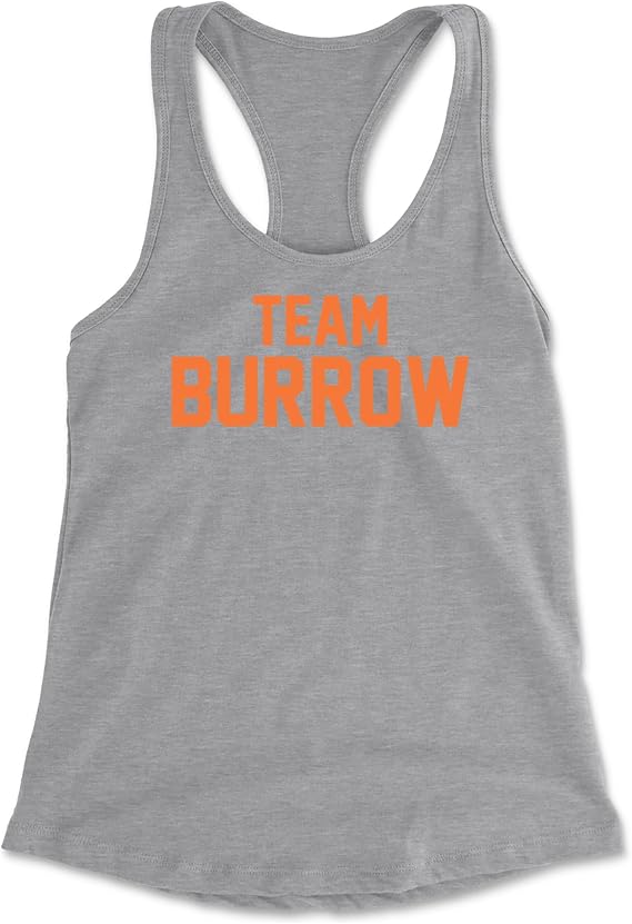 Team Burrow Cincinnati Racerback Tank Top for Women, Soft, Flattering Fit