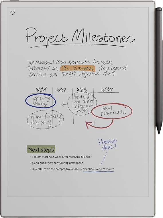 reMarkable Paper Pro Package - Includes 11.8 inch reMarkable Paper Tablet and Eraser Marker Plus Pen