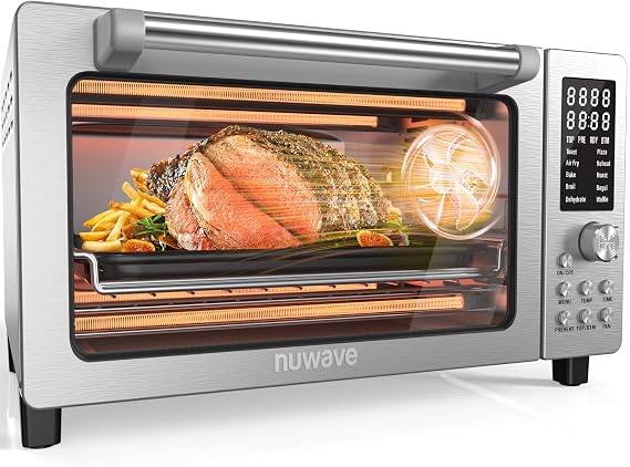 Nuwave Bravo Pro Smart Air Fryer Toaster Oven Countertop Combo