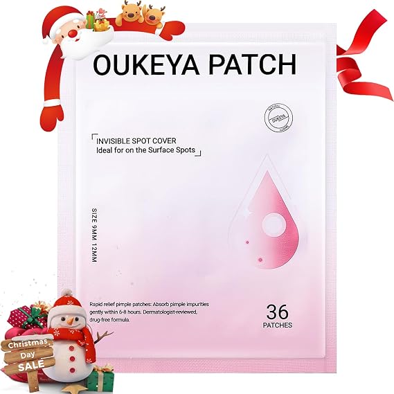 OKEYA Acne Patch for Face, Emergency Spot Patch, Hydrocolloid, Acne, Acne, Acne Patches for Acne, Face and Skin, Spot Stickers, 36 Sheets