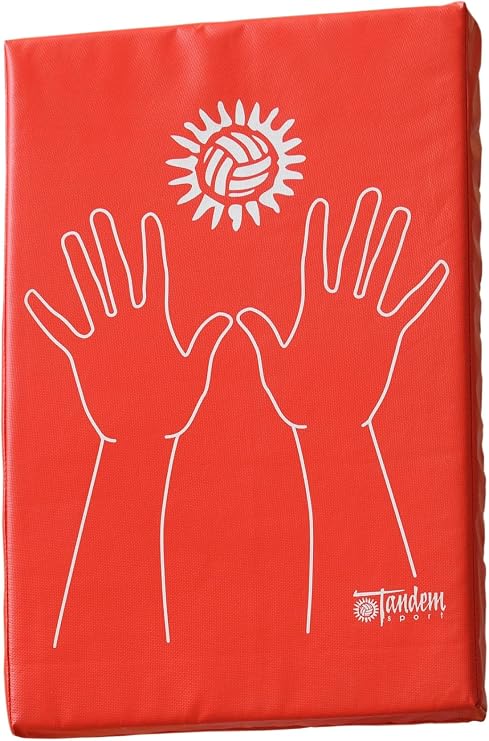 Tandem Sport Rectangular Blocking Pad - Volleyball Training Aid for Hitting and Blocking - Protects Blockers Hands During Practice - Volleyball Practice Equipment - 1 Pad