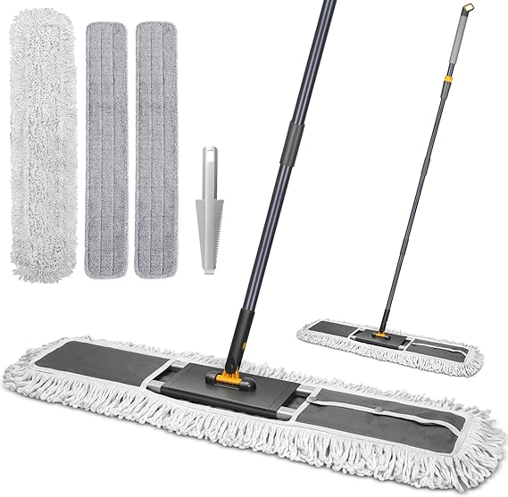 36" Commercial Dust Mop for Floor Cleaning, Heavy Duty Industrial Mop