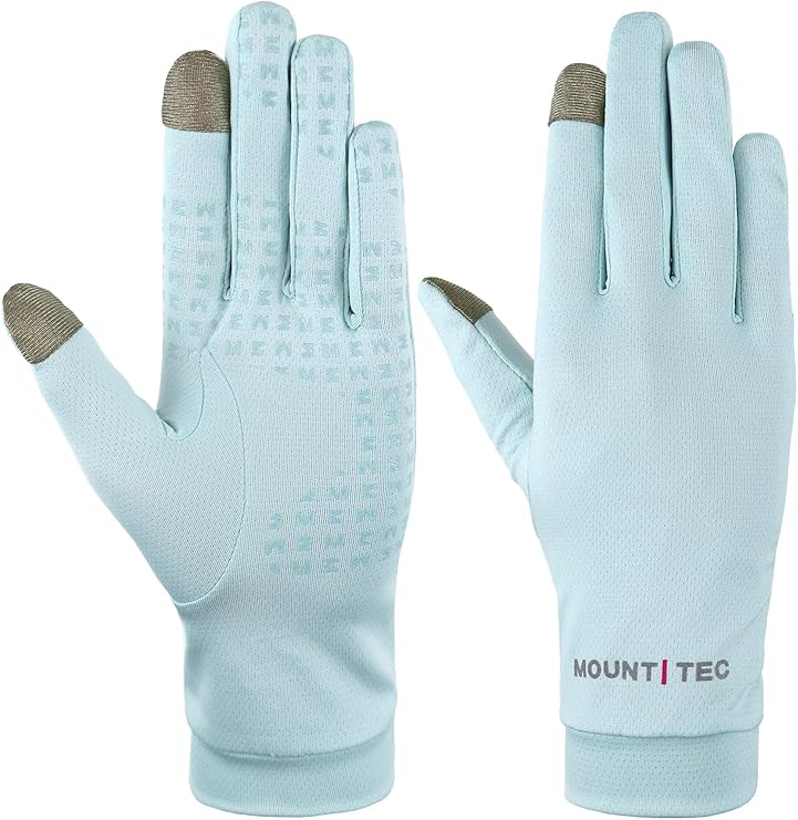 UV Protection Gloves Men's Women's Finger Tip Touchscreen Gloves UPF 50+ Sun Protective Glove for Cycling Fishing Running Hiking Boating Garden Safari Outdoor Activitie