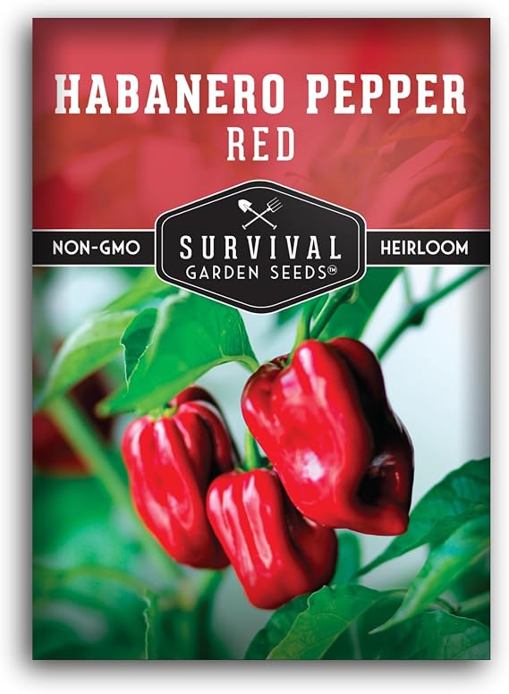 Red Habanero Pepper Seeds for Planting - 1 Pack