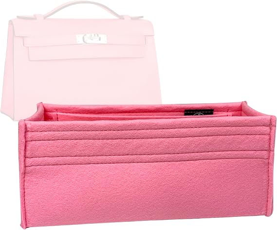 Zoomoni Premium Bag Organizer for Hermes Kelly Pochette (Handmade/20 Color Options) [Purse Organiser, Liner, Insert, Shaper]