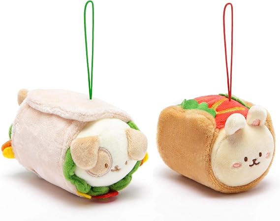 Anirollz 3" Stuffed Animal Plush Ornaments Set |Soft, Squishy, Warm, Cute, Comfort, Safe| Birthday Graduation Gift