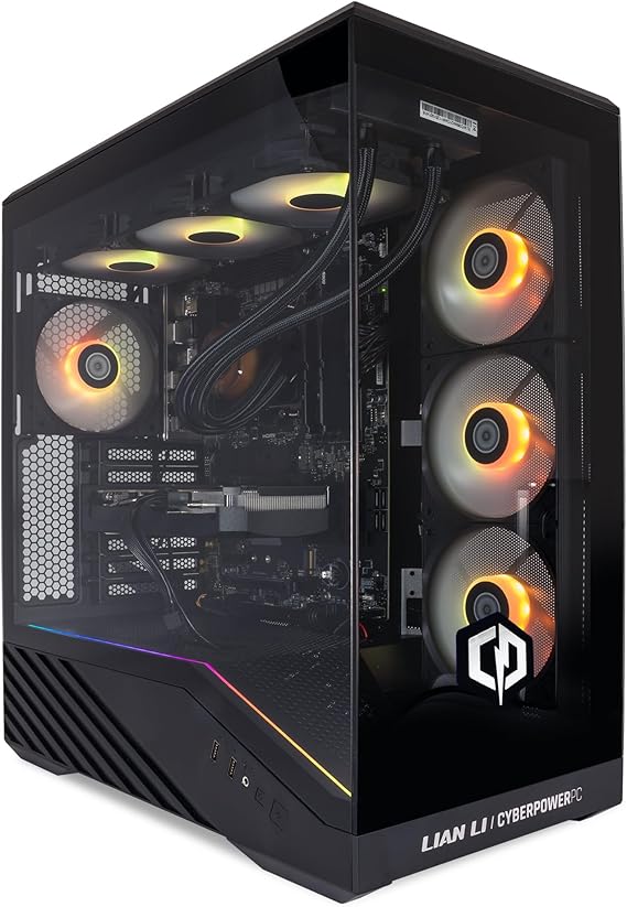 CyberPowerPC Luxe Gaming PC - Liquid Cooling, 750W PSU, Nvidia RTX 5060, 1TB NVMe SSD, Windows 11, Intel Core i9 12900KF