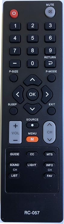 RC-057 Remote Control Replaced for COBY TV TFTV1925 LEDTV1926 TFTV2225 LEDTV1935 LEDTV2326 LEDTV3226 LEDTV5536 LEDVD1596 TFTV2425 TFTV4028 TFTV3229