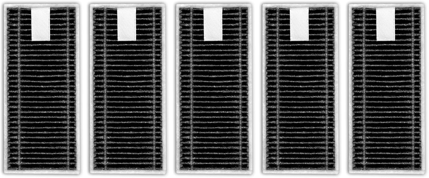 (5 Pack) X8 Pro Omni Replacement HEPA Filters Compatible With ECOVACS DEEBOT X8 Pro Omni Robot Vacuum, Filter Kit, Replacement Parts, Filters Accessories Kit