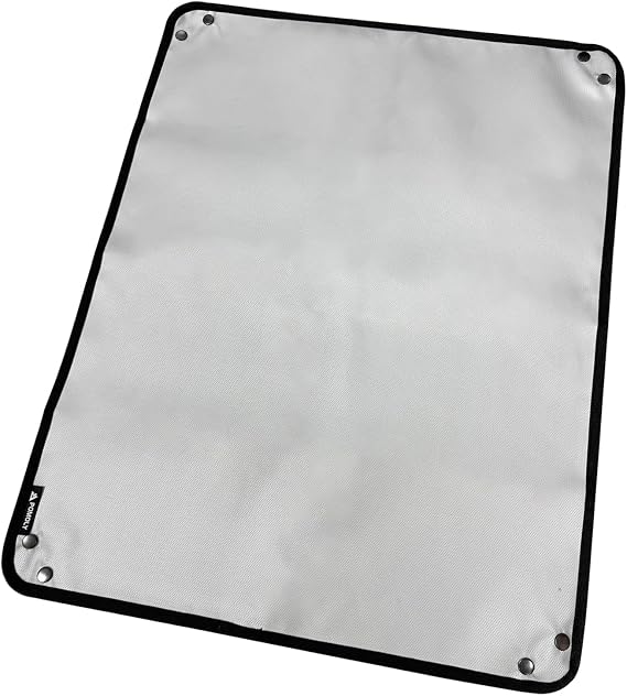 POMOLY Stove Ember Mat Fire Pit Mat, Hot Tent Footprint Protector, Wood Stove Fireproof Mat (28.7 x 22.8 in / 73 x 58 cm)