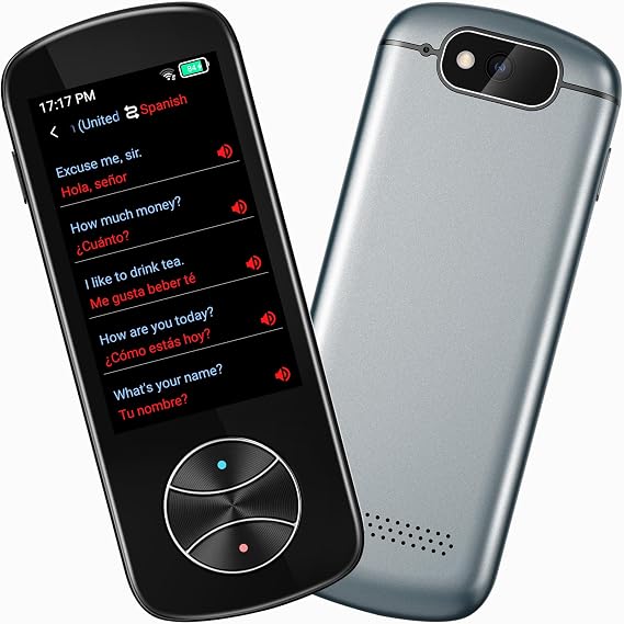 Language Translator Device No WiFi Needed, Instant Two Way Language Translator with 137+ Languages, Offline/Photo/AI Translator Device 2025 Voice Translator for Travel Business Learning