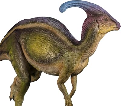 Nanmu Parasaurolophus Nutcracker Soldier Figure Realistic Hadrosauridae Dinosaur PVC Animal Model Colorful171841