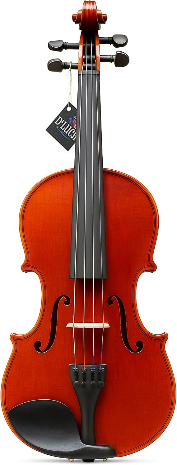 D'Luca Strauss 400 Concerto Violin 1/2 with Case, Strings and Tuner