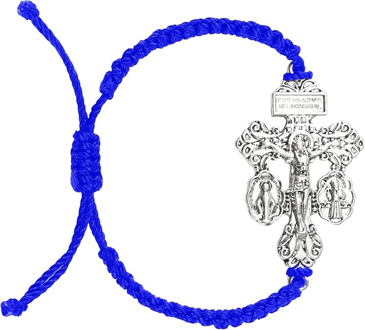 Pardon Crucifix Religious Bracelet for Women Men,St Benedict Bracelet,Milagrosa Medal Bracelets,La Cruz Del Perdon Catolica,Crucifijo Del Perdon,Crucifijos Catolicos,Medalla De San Benito Bracelets