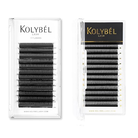 YY Eyelash Extensions 0.07 D 8-15mm & 3D W Shaped Eyelash Extensions 0.07 D 8-15mm