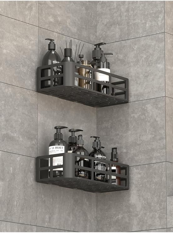 Mithra Life 2 Adet Düzenleyici Yapışkanlı Banyo Organizer Duş Rafı MIT1146