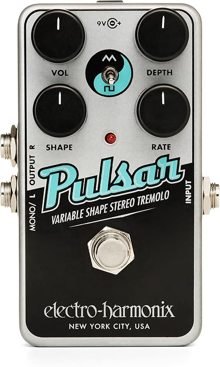 Electro-Harmonix Nano Pulsar Variable Shape Stereo Tremolo Pedal
