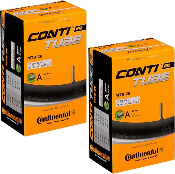 Continental 29" x 1.75-2.5 Mountain Bike Inner Tubes with 40mm Schrader Valve (Pair)