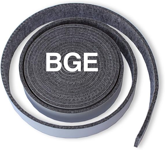 High-Temp Replacement Gasket for Big Green Egg (BGE) - Large, 1/8 -Inches Thick, 78 Inches Wide, 12 8 Feet, Self-Stick Seal, Nomex, Made in the USA