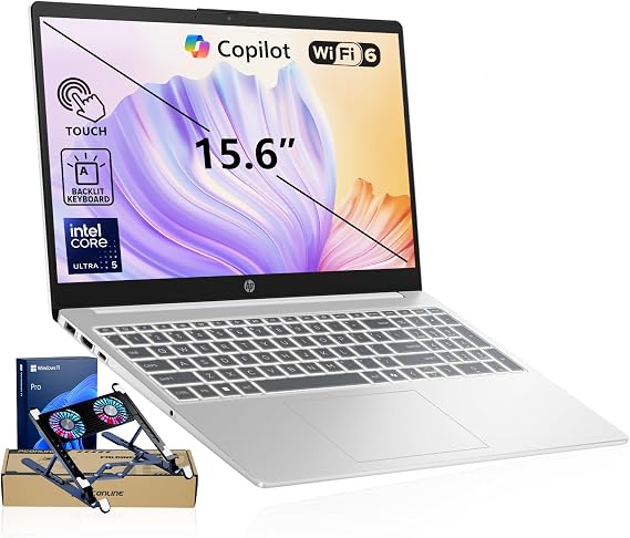 HP 15.6" FHD Touchscreen Laptop Ultra 5 125H(>i7-1255U),16GB DDR5 1TB SSD
