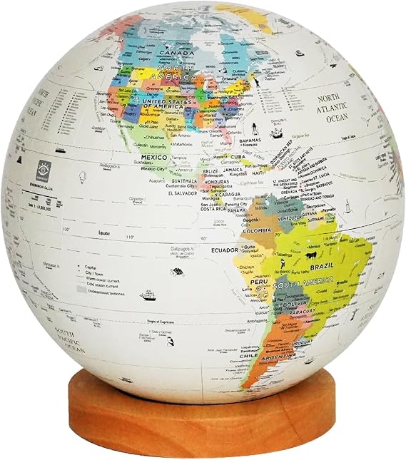Hobonichi Globe Authentic Globe Model "Norichi Earth Ball Journey", 7.9 inches 20 cm, Made in Japan