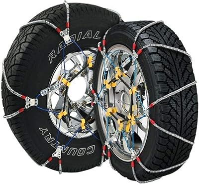 SCC SZ131 Super Z6 Cable Tire Chain for Passenger Cars, Pickups, and SUVs - Set of 2 Silver