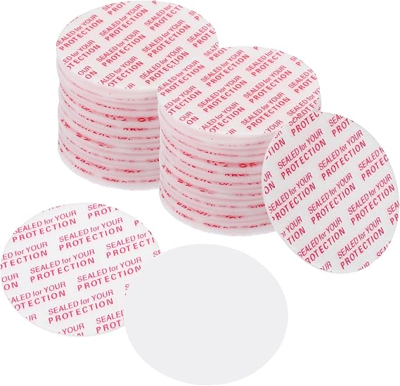 PATIKIL 45mm/1.8inch Foam Lid Liner, 300Pcs PS Foam, White Red