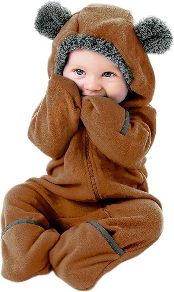 Cuddle Club Fleece Baby Bunting Bodysuit Hoodie, Newborn - 5T