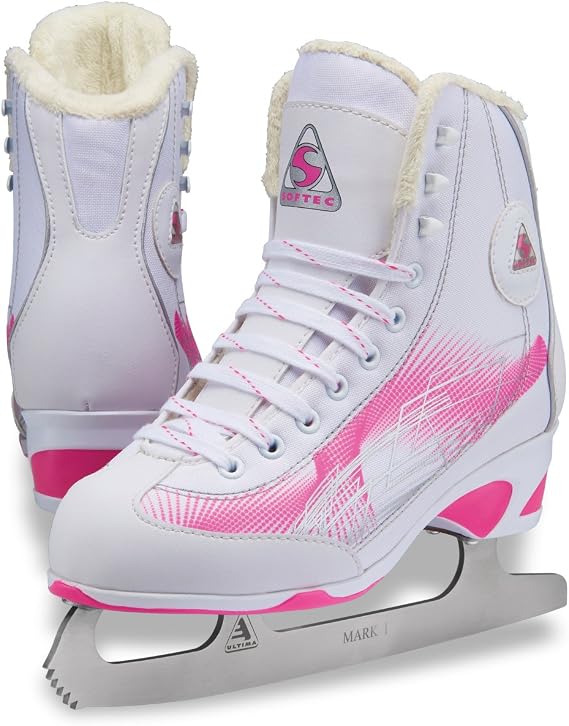 Jackson Ultima Rave RV2000 Women's Figure Skates White/Pink, Size: Adult 7