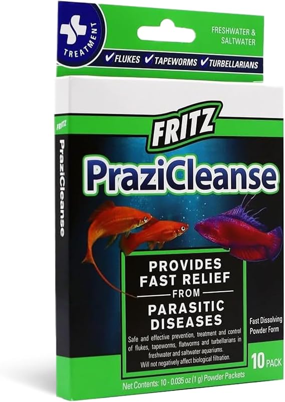 Fritz Aquatics PraziCleanse Prazi Treatment for Aquarium Fish (10 ct)