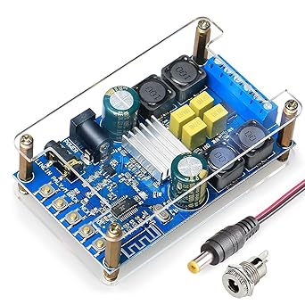 DAMGOO Bluetooth Amplifier Board,50w50w 2 Channel Audio Amplifier Board Suitable for retrofit Speakers Bluetooth Speakers,Easy Installation and Password Free Connect to Phone with Protective Shell