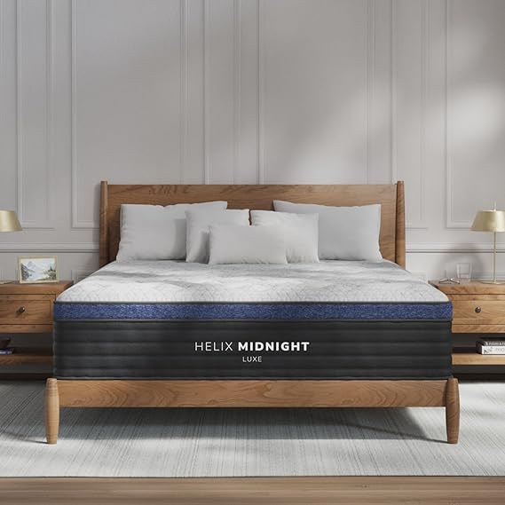 Helix Midnight Luxe with GlacioTex Cooling Mattress, Queen