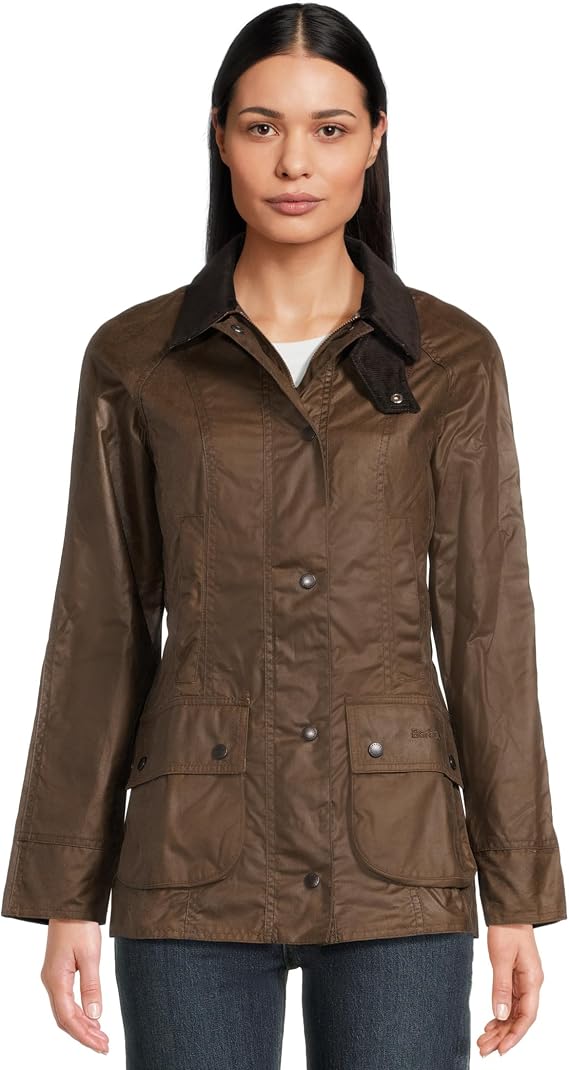 Barbour Beadnell Wax Jacket Bark 10