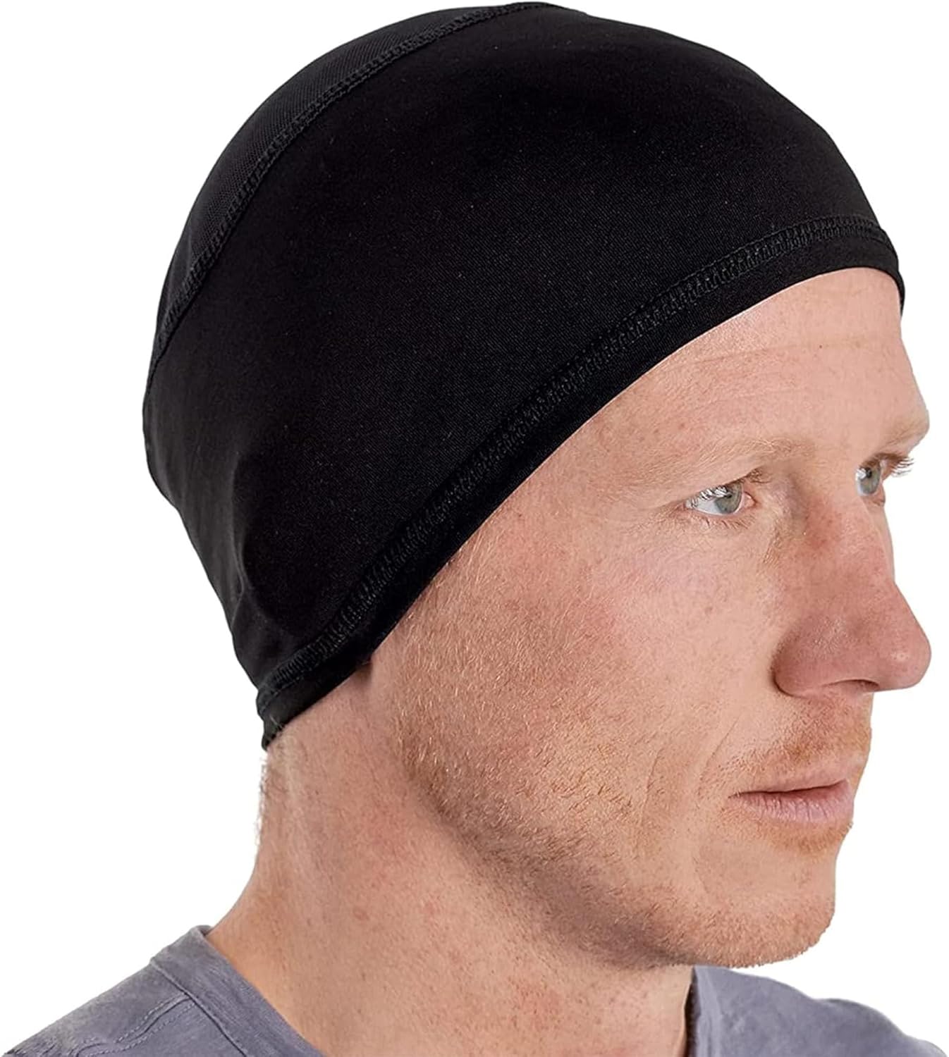 Cooling Skull Cap Helmet Liner for Men - Motorcycle, Cycling, Football Head Beanie &amp; Hard Hat Liner - Sweat Wicking Skullcap