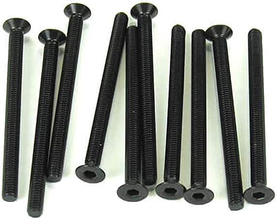Tekno RC LLC M3x40mm Flat Head Screws Black 10pcs TKR1333 Elec Car/Truck Replacement Parts
