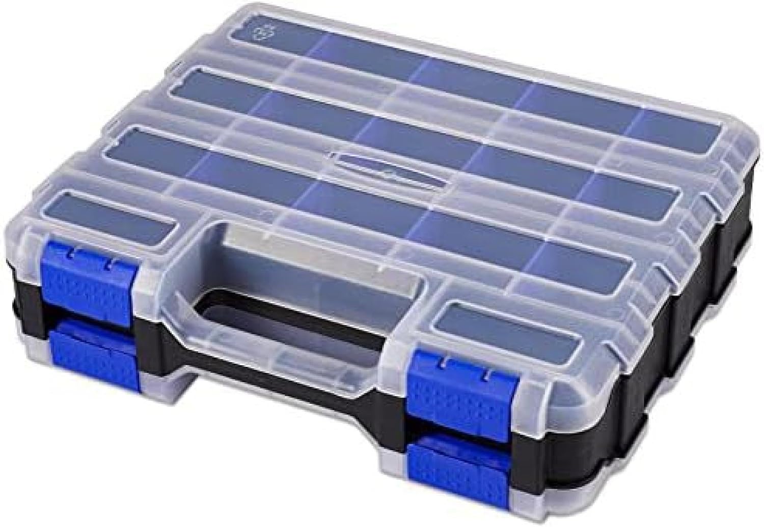 34 Compartment Tool Organizer, Double-sided Parts Box, Multi-Purpose Fishing Box, Small Storage Case, Belt Parts Case, Mesh Design, Transparent Storage Box, Nail Piercing, Bead Storage, Electrical